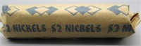 Roll of 1920s and 1930s PDS buffalo nickels.