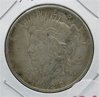 1922 Peace silver dollar.