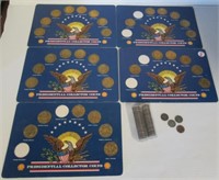 Collection of presidential collector coins with