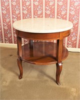 Round marble top table
