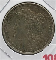1921-S Morgan silver dollar.