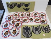 US military patches with Pontiac MI baseball post
