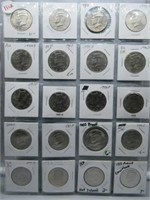 (20) Kennedy half dollars from 1991 to 2013, does