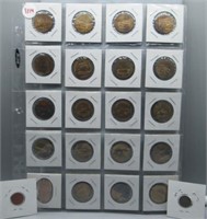 Collection of automobile tokens including Ford,