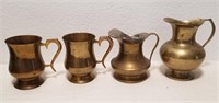 Brass Pitchers & Cups Decor