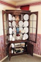 Entire contents of corner cabinet
