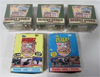 (3) Boxes of Desert Storm cards in original