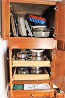 Entire contents of pictured kitchen cabinets