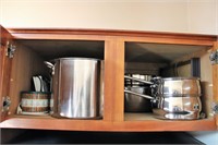 Kitchen cabinet cleanout, pots & pans + more