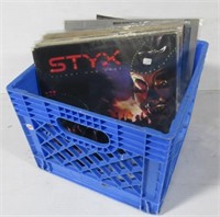 Collection of records including Styx, Hall and