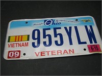 Ohio Vietnam Veteran License Plate