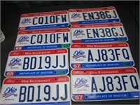 4 Sets 2003 Ohio License Plates