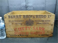 Berry Bros. Cutty Sark Whisky Wood Box/Crate
