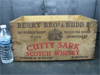 Berry Bros. Cutty Sark Whisky Wood Box/Crate