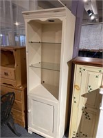 White painted display cabinet