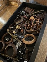 Case lot wood jewelry