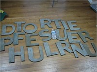 20 Galvanized Store Front 10” Tall Letters