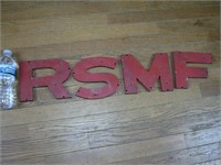 4 Galvanized Store Front  6” Tall Letters