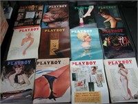 12 Playboy Magazines 1962 Complete Year