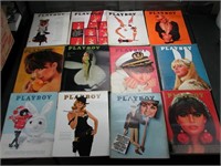 12 Playboy Magazines 1966 Complete Year