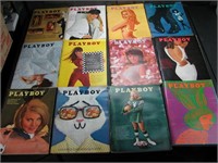 12 Playboy Magazines 1967 Complete Year