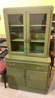 Small vintage Hoosier type kitchen cabinet -