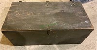 Vintage US Army footlocker -all wood construction.