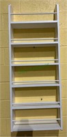 Shelf wall rack with four side hooks and one