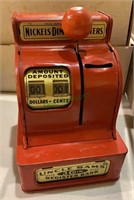 Uncle Sams coin register bank - opens up with