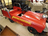 ORIGINAL VINTAGE AMF FIREFIGHTER PEDDLE CAR