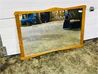 Maple framed mirror