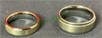 Jewelry - lot of 2 tungsten carbide 850 bands(948)