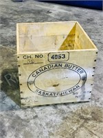 wood Saskatchewan butter box