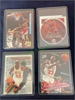 Sports cards - Michael Jordan 4 card lot - Upper