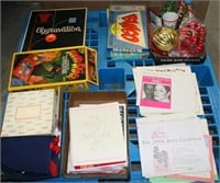 ESTATE PALLET OF GAMES, CALENDARS & HOLIDAY ITEMS
