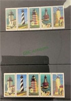 USA postal stamps and errors, lighthouse missing