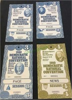 1980 Democratic national convention tickets -
