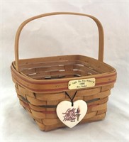 Longaberger 1996 Light the Fire Within Bee Basket