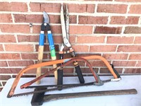 Lot of 5 Tree Trimming/Cutting Tools