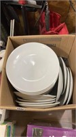 30 plus 9 inch white plates