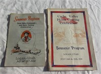 Logan Utah Celebration Programs 1924 / 28