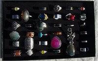 Rings Lot Assorted Styles & Sizes