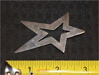 Vintage Mexican 925 sterling silver star brooch