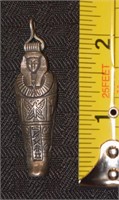 HEAVY Egyptian Mummy 925 sterling silver pendant