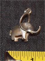 Vintage 925 sterling silver 3D Elephant pendant