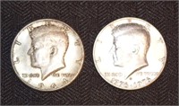 1964 90% Silver Kennedy Half Dollar & 1976 BiC
