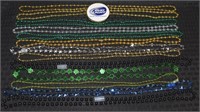 Lot of Mardi Gras style party bead necklaces