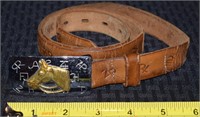 Vint Chambers belt company horse buckle