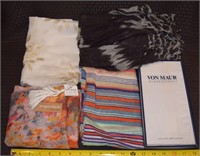 Organique & other scarves + Von Maur hankerchiefs