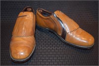 Vintage Etonic mens 10 D leather golf shoes